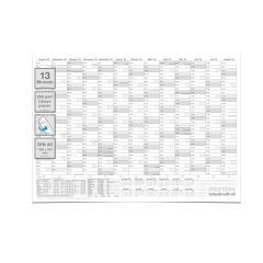 XL Schülerkalender 2023/2024 Jahresplaner grau Format: 118,8 x 84cm- DIN A0 - GEROLLT – Schuljahr 2023/24, Schuljahreskalender, Kalender für Schüler und Lehrer, Schulkalender Wandkalender - deutsch