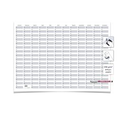 Gigatime Dauerkalender mit Edding non-permanent Marker 140 x 100 cm feucht abwischbar englisch
