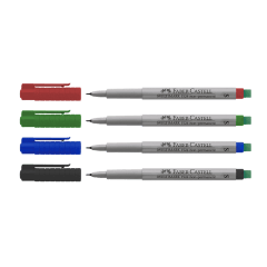 Faber-Castell  - Marker Multimark 1524 S 4-er non-permanent,