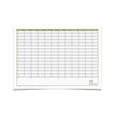 Calendrier permanent, calendrier familial, calendrier d'anniversaire, calendrier perpétuel, DIN A3  42,0 x 29,7 cm, 250 gr. papier de qualité premium, effaçable au chiffon humide, pratique et beau