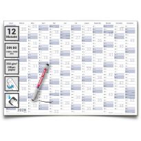 Gigatime Din B0 Abwischbarer XXXL Jahresplaner Wandkalender 2028. Wandplaner gerollt 140x100cm gross inklusive 1 Marker. Jahreskalender 2028, Kalender in deutscher Sprache von Gigatime