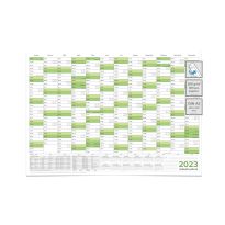 Wandkalender 2023 Jahresplaner grün premium Qualität Format: 42,0 x 29,7 cm – DIN A3 - GEROLLT – Wandplaner, Jahreskalender, Poster Plakat - deutsch
