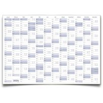 Gigatime Abwischbarer XXL Jahresplaner Wandkalender 2026. Wandplaner gerollt 140x100cm gross DIN B0 inklusive 4er Stifte-Set, Schwamm. Jahreskalender 2026, Kalender - deutsche Sprache - von Gigatime