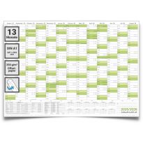 Schülerkalender 2025/2026 Jahresplaner (84,0x59,4cm- DIN A1) - gerollt premium papier – Schuljahr 2025/26, Schuljahreskalender, Kalender für Schüler und Lehrer, groß Schulkalender Wandkalender