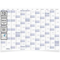 Gigatime ® Din A2. Wandkalender 2025 Jahresplaner Format: 59,4 x 42,0 cm – Kalender 2025 in deutscher Sprache - GEFALTET – Wandplaner, Jahreskalender, Kalender, Poster Plakat