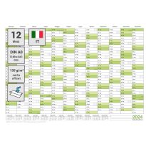 Calendario da parete/organizzatore annuale XXL 2024 grande formato A0 118,8 x 84,0 cm materiale 135g/m2 piegata - italiano