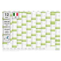 3 x Calendario da parete/organizzatore annuale XL 2024 grande formato A0 118,8 x 84,0 cm materiale 135g/m2 piegata - italiano