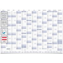 XXL Jahresplaner Wandkalender 2023 Österreich, DIN B1 1000 x 700 mm Kalender 2023 mit österreichischen Ferien und Feiertagen von Gigatime - Österreich -