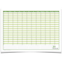 Mega Dauerkalender, super groß, DIN B1 , 250 gr. Premium Qualitätspapier, feucht abwischbar, praktisch und schön