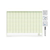 Dauerkalender, Familienkalender, Geburtstagskalender, DIN A3,42,0 x 29,7 cm 250 gr. Premium Qualitätspapier, feucht abwischbar, mit 1 Marker