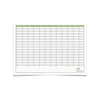 Calendrier permanent A2 59,4 x 42,0 cm gray