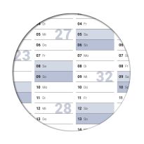 Gigatime Wandkalender Jahresplaner 2023 Format: DIN B1 100,0 x 70,0 cm blaugrau premium Qualität - deutsch