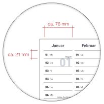 Gigatime ® Din B1. Wandkalender 2025 Jahresplaner Format: 100, x 70,0 cm – Kalender 2025 in deutscher Sprache - GEFALTET – Wandplaner, Jahreskalender, Kalender, Poster Plakat