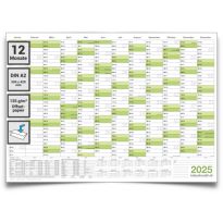 Wandkalender 2025 Jahresplaner Format: 42,0 x 29,7cm – DIN A3 - GEFALTET – Wandplaner, Jahreskalender, Kalender, Poster Plakat - deutsch
