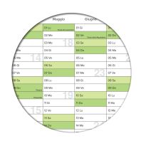 2 calendari da parete lavabili 2023 Planner verde A2 59,4 x 42,0 cm ciascuno con 2 pennarello) ARROTOLATO -Calendario da parete, calendario annuale, calendario - italiano
