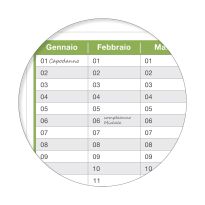 Calendari del genere «perpetuo» A2 59,4 x 42,0 cm  arrotolato