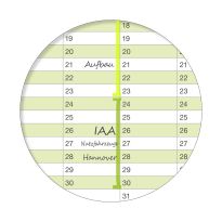 XXL Dauerkalender, super groß, DIN B0 140 x 100 cm, 250 g/m2  feucht abwischbar mit 1 Faber-Castell non-permanent Marker