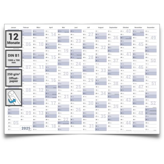 Wandkalender - 2025