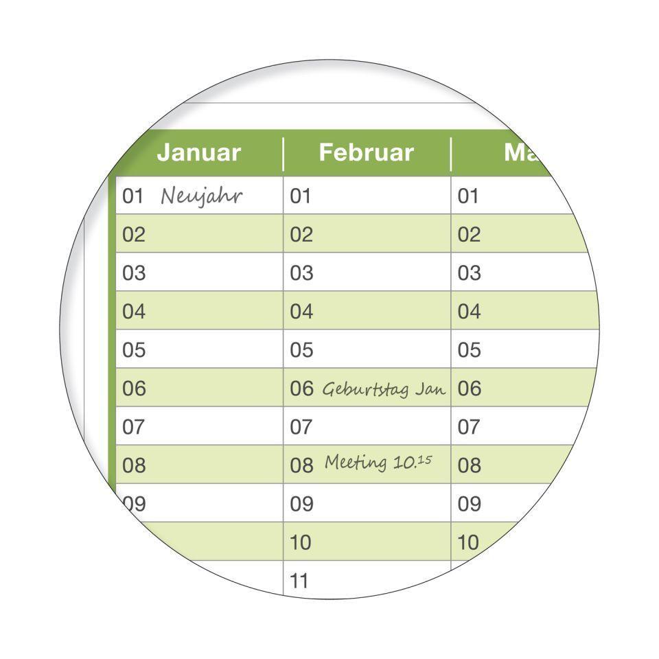 Wandkalender 2025 Jahresplaner